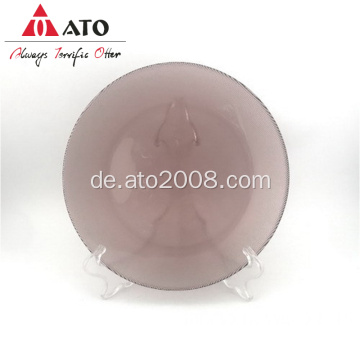 ATO -Glas -Ladeplatte mit lila Farbe